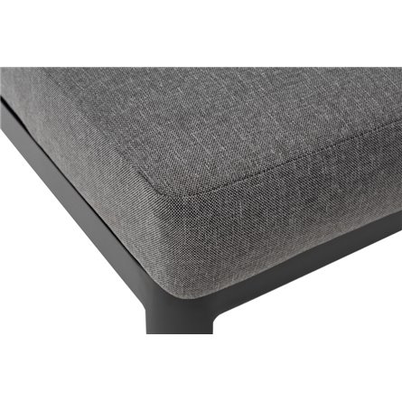 "Париж" модуль диванный алюминиевый центральный, цвет серый