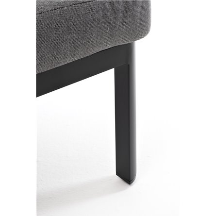 "Париж" модуль диванный алюминиевый центральный, цвет серый