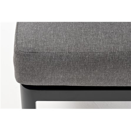 "Париж" модуль диванный алюминиевый угловой, цвет серый