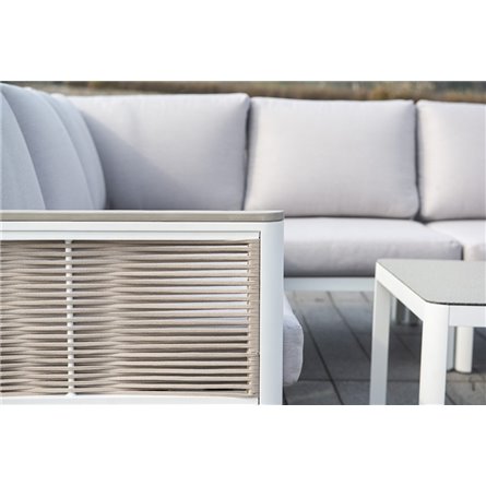 "Париж" угловой модульный диван, каркас из алюминия