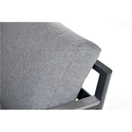 "Париж" угловой модульный диван, каркас из алюминия, цвет серый