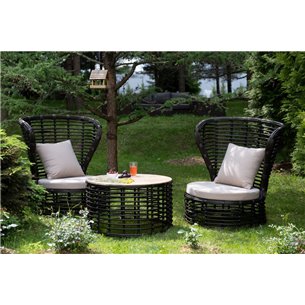 "Парма" кофейный комплект из искусственного ротанга, цвет бронзовый