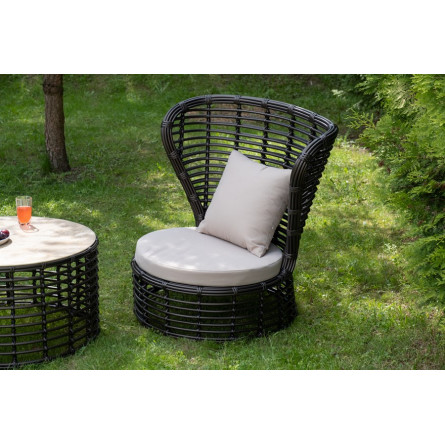 "Парма" кофейный комплект из искусственного ротанга, цвет бронзовый