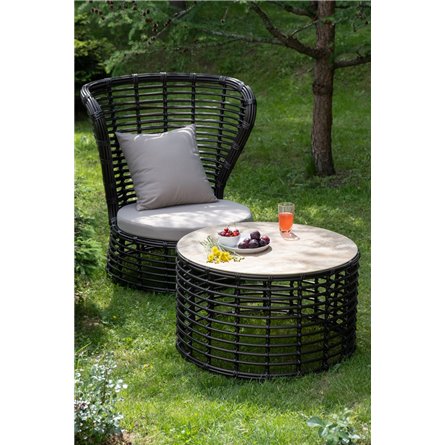 "Парма" кофейный комплект из искусственного ротанга, цвет бронзовый