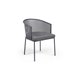 "Прометей" стул, каркас из стали темно-серый (RAL7024) муар, ткань темно-серая 027