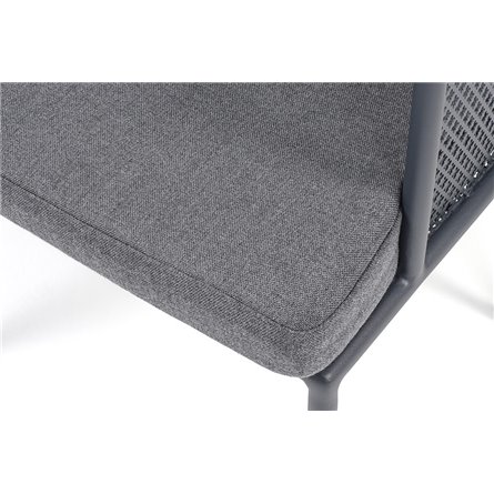 "Прометей" стул, каркас из стали темно-серый (RAL7024) муар, ткань темно-серая 027