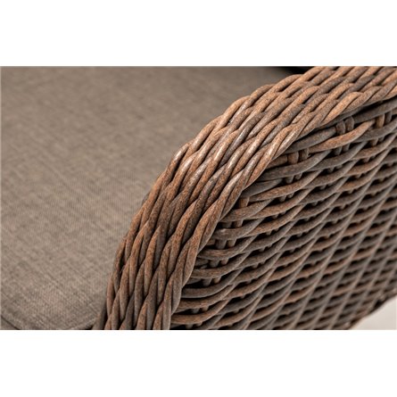 "Прованс" диван из искусственного ротанга трехместный, цвет коричневый