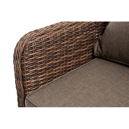 "Прованс" диван из искусственного ротанга трехместный, цвет коричневый