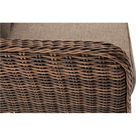 "Прованс" диван из искусственного ротанга трехместный, цвет коричневый