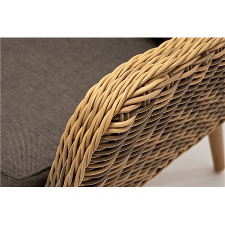 "Прованс" диван из искусственного ротанга трехместный, цвет соломенный
