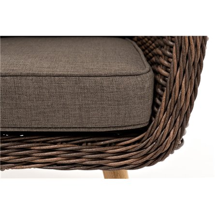 "Прованс" кресло из искусственного ротанга, цвет коричневый