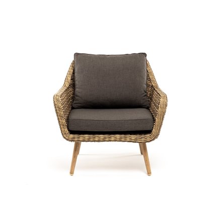 "Прованс" кресло из искусственного ротанга, цвет соломенный