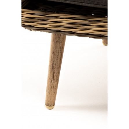 "Прованс" кресло из искусственного ротанга, цвет соломенный