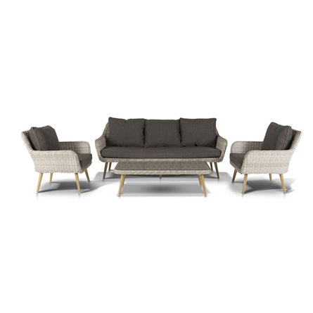 "Прованс" лаунж-зона плетеная из искусственного ротанга, цвет соломенный