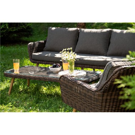 "Прованс" лаунж-зона плетеная из искусственного ротанга, цвет коричневый