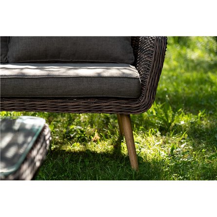 "Прованс" лаунж-зона плетеная из искусственного ротанга, цвет коричневый