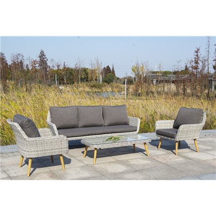 "Прованс" столик журнальный из ротанга, цвет соломенный