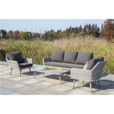 "Прованс" столик журнальный из ротанга, цвет соломенный