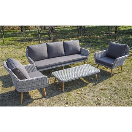 "Прованс" столик журнальный из ротанга, цвет соломенный