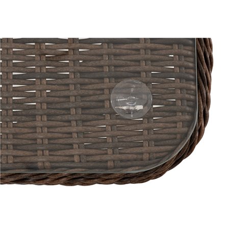 "Прованс" столик журнальный из ротанга, цвет коричневый