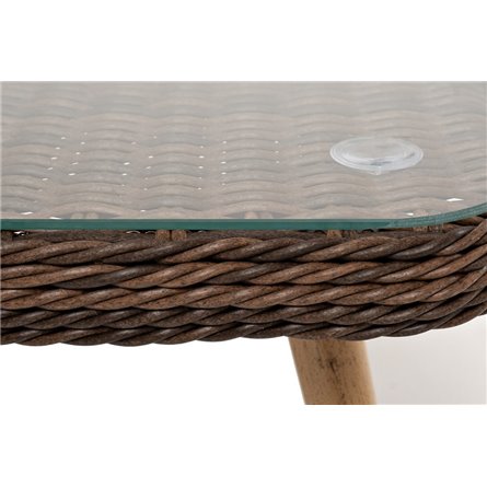 "Прованс" столик журнальный из ротанга, цвет коричневый