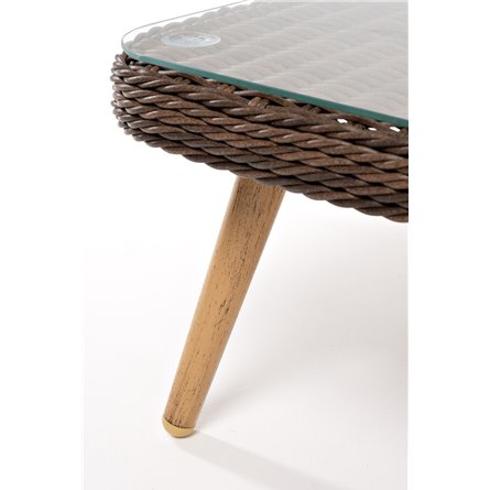 "Прованс" столик журнальный из ротанга, цвет коричневый