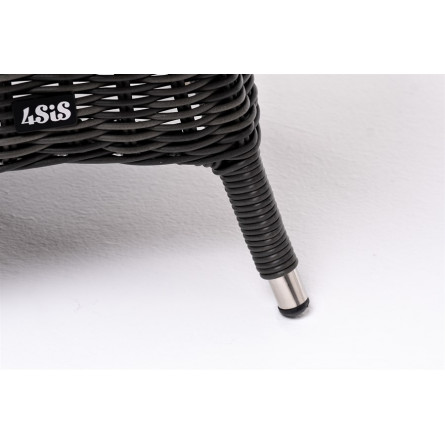 "Равенна" кофейный стол из искусственного ротанга, цвет графит