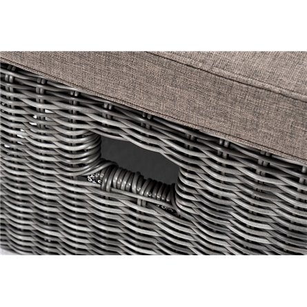 "Рим" комплект шезлонг со столиком, цвет графит