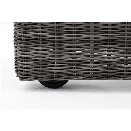 "Рим" комплект шезлонг со столиком, цвет графит