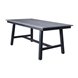"Сан Ремо" стол обеденный из ДПК, каркас алюминиевый темно-серый
