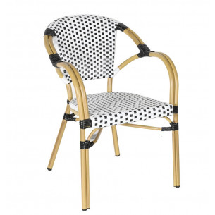 "Кабри" плетеный стул из искусственного ротанга, цвет черный