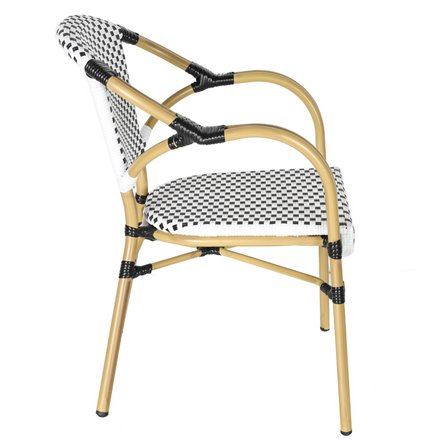 "Кабри" плетеный стул из искусственного ротанга, цвет черный