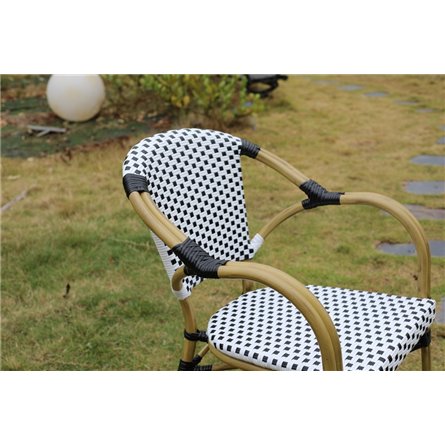 "Кабри" плетеный стул из искусственного ротанга, цвет черный