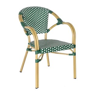 "Кабри" плетеный стул из искусственного ротанга, цвет зеленый