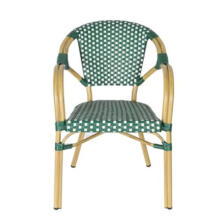 "Кабри" плетеный стул из искусственного ротанга, цвет зеленый