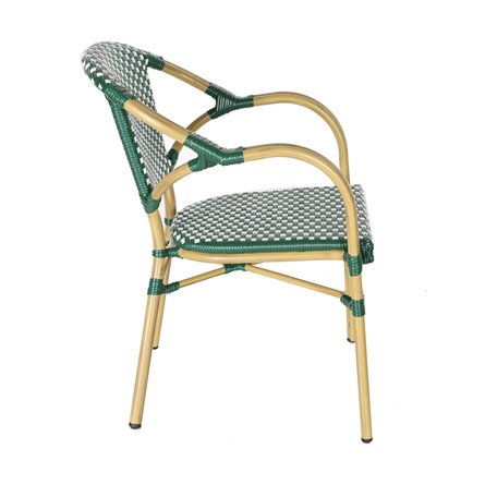 "Кабри" плетеный стул из искусственного ротанга, цвет зеленый