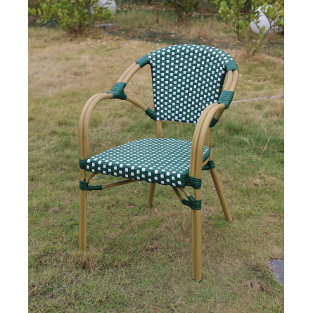 "Кабри" плетеный стул из искусственного ротанга, цвет зеленый