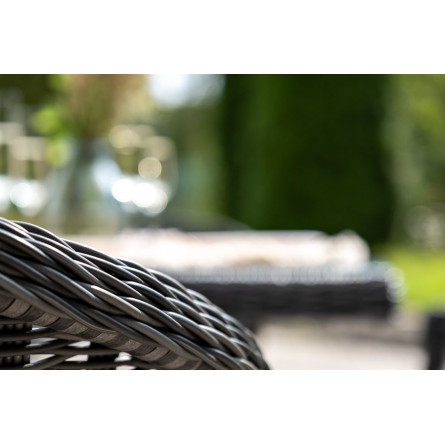 "Сицилия" обеденная группа плетеная, цвет графит