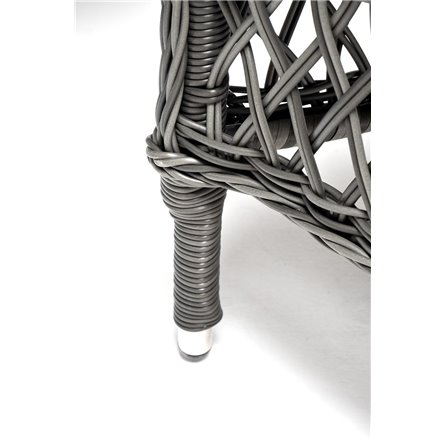 "Сицилия" обеденная группа плетеная, цвет графит