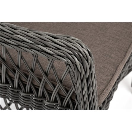 "Сицилия" плетеный стул из искусственного ротанга, цвет графит