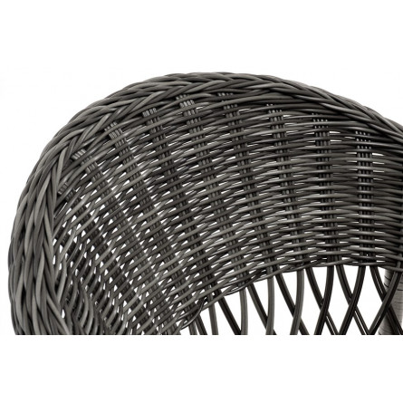 "Сицилия" плетеный стул из искусственного ротанга, цвет графит