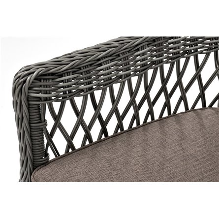 "Сицилия" плетеный стул из искусственного ротанга, цвет графит