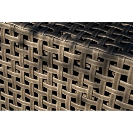 "Тито" лаунж-зона из искусственного ротанга, цвет серый