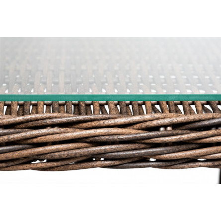 "Толедо" лаунж-зона из искусственного ротанга, цвет коричневый