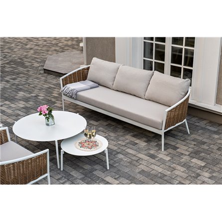 "Тоскана" лаунж-зона из искусственного ротанга, цвет соломенный