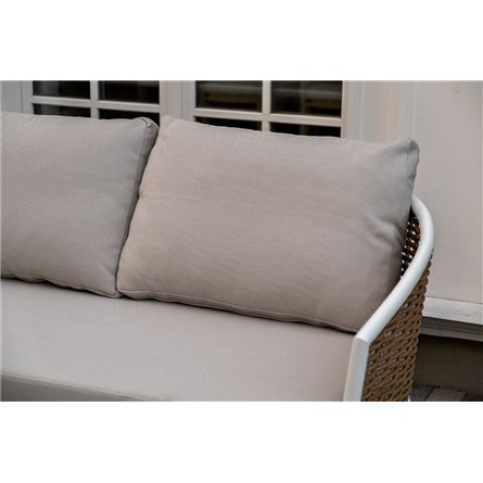 "Тоскана" лаунж-зона из искусственного ротанга, цвет соломенный