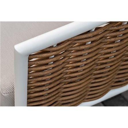 "Тоскана" лаунж-зона из искусственного ротанга, цвет соломенный