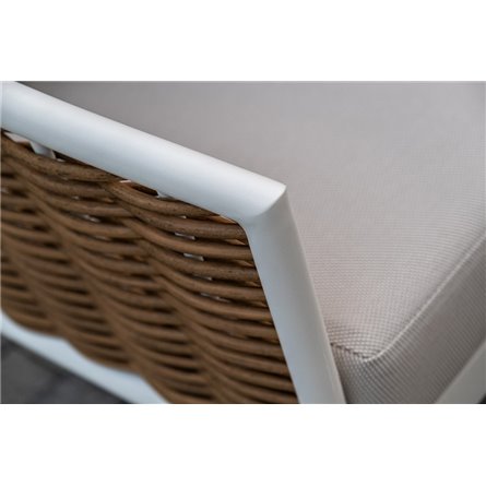 "Тоскана" лаунж-зона из искусственного ротанга, цвет соломенный