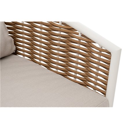 "Тоскана" лаунж-зона из искусственного ротанга, цвет соломенный