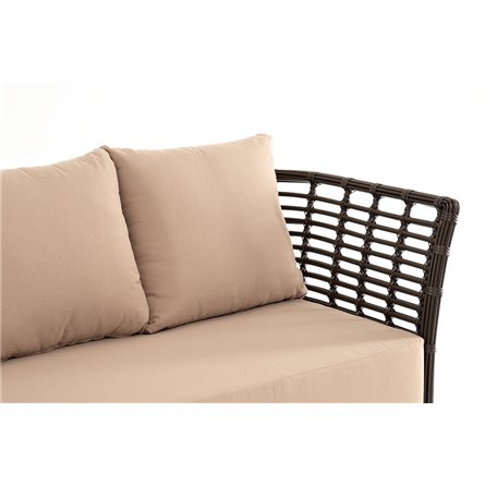 "Валенсия" диван из искусственного ротанга трехместный, цвет бронзовый